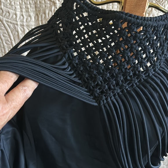 3x black swim dress with built in cups and compression at waist - Picture 3 of 6